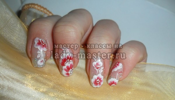 пошаговая китайская роспись ногтей