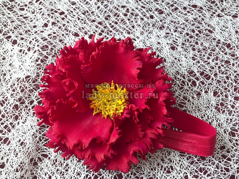цветок на резинке для гульки из волос фото