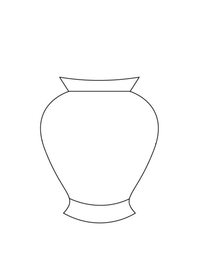 шаблон вазы