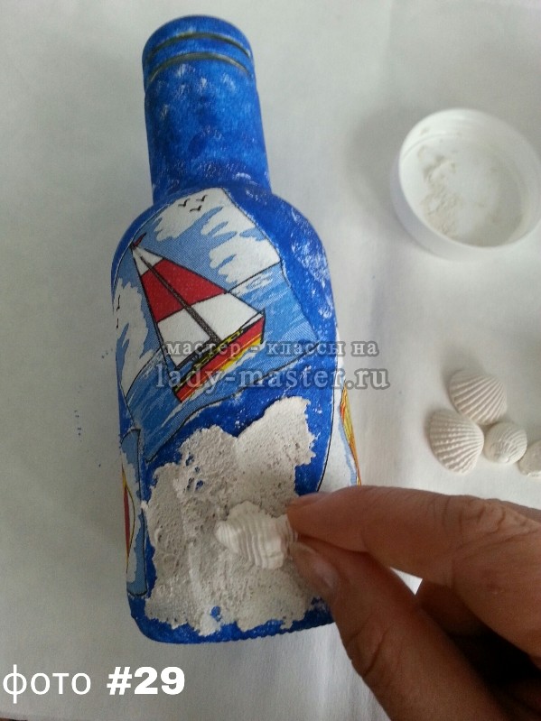Декор бутылок в морских мотивах: пошаговый мастер-класс с фото