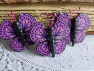 Бабочки из полимерной глины. Составление трости из полимерной глины с рисунком крыла бабочки.