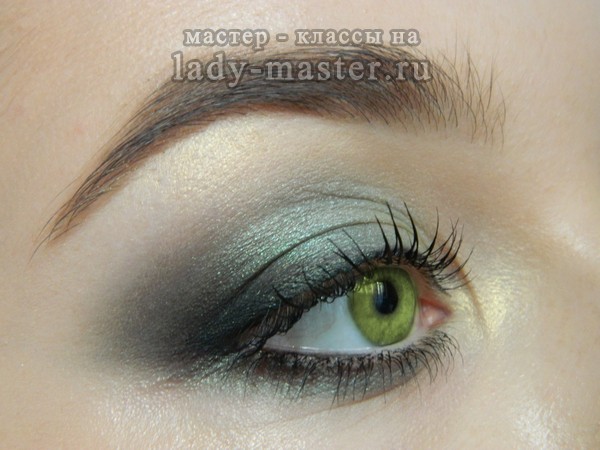 макияж для зеленых глаз, фото