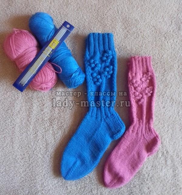 вязание носков 5 спицах, фото