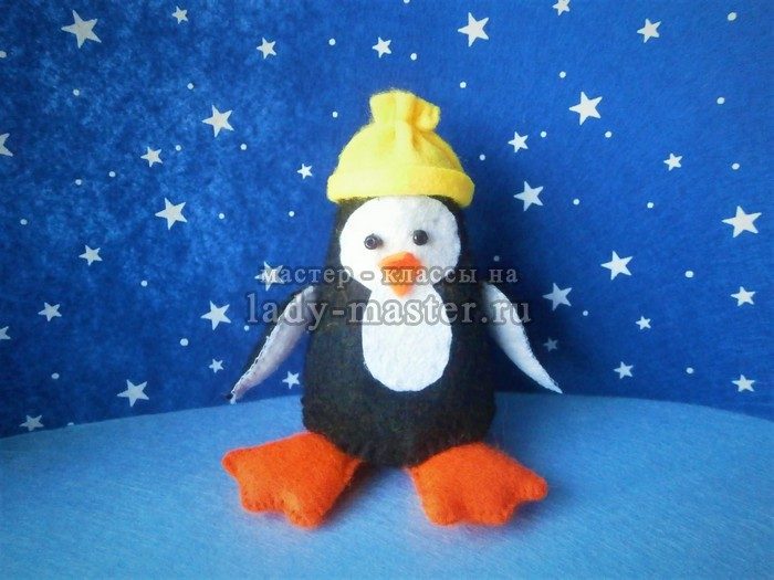 пингвин из фетра
