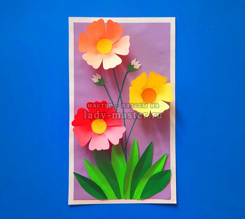 Объемные цветы из бумаги своими руками: 65 идей, шаблоны и схемы