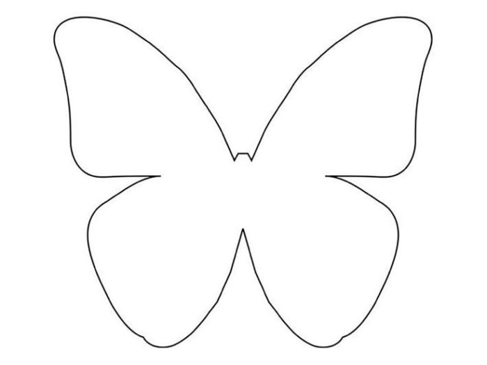 поделка бабочка из бумаги мастер-класс6 шаблон
