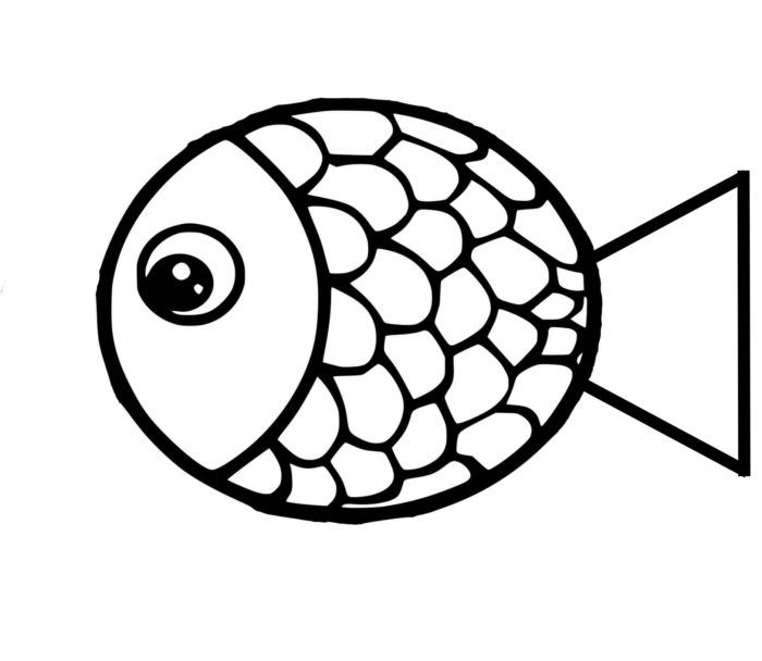 шаблон рыбки