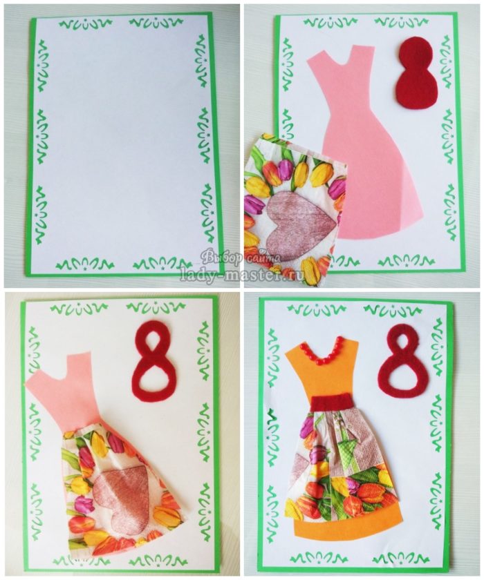 Открытка своими руками на 8 марта ❤️ Подарок для Мамы объемная открытка 3Д